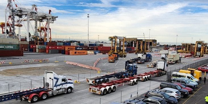 DPW WST Truck Grid Redevelopment Works - facing south (4 June 2024)